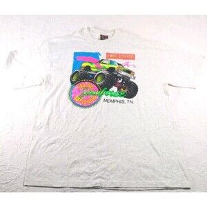 Vintage 90s Soffee Choice Neon Monster Truck Shirt Mens XLarge Bro Urban Y2K 00s